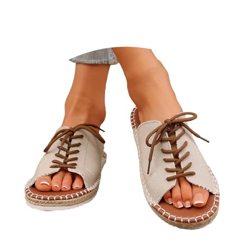 BIBOKAOKE Hausschuhe Damen Sommer Plateau Leinenschuhe Elegant Schuhe Rutschfest Sommerschuhe Waschbare Strandschuhe Freizeitschuhe Retro Slipper Schnell Trocknend Wasserschuhe Slip on Pantolette BIBOKAOKE Hausschuhe Damen Sommer Plateau Leinenschuhe Elegant Schuhe Rutschfest Sommerschuhe Waschbare Strandschuhe Freizeitschuhe Retro Slipper Schnell Trocknend Wasserschuhe Slip on Pantolette von BIBOKAOKE