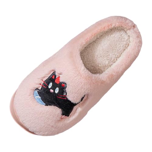 BIBOKAOKE Hausschuhe Damen Winter Mit Rutschfester Sohle Aus Flauschigem Weichen Material Warm Für Drinnen Und Draußen von BIBOKAOKE