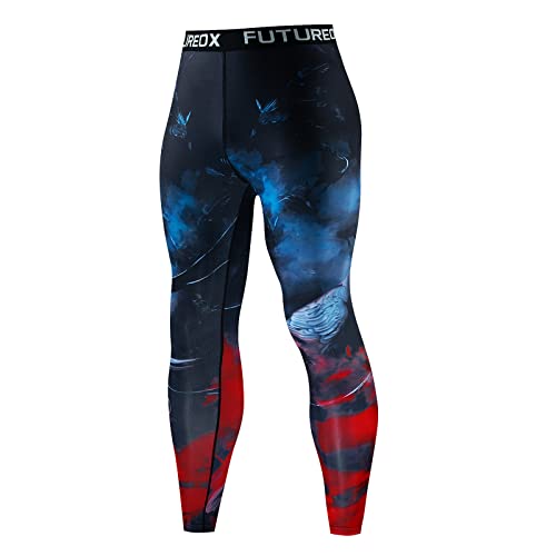 BIBOKAOKE Herren Kompressionshose Sport Leggings Lange Laufhosen Schnell Trocknend Atmungsaktiv Leicht Sport Running Lang Hose Camouflage Fitness Jogginghose Berglauf Hose, Offroad-Laufen von BIBOKAOKE