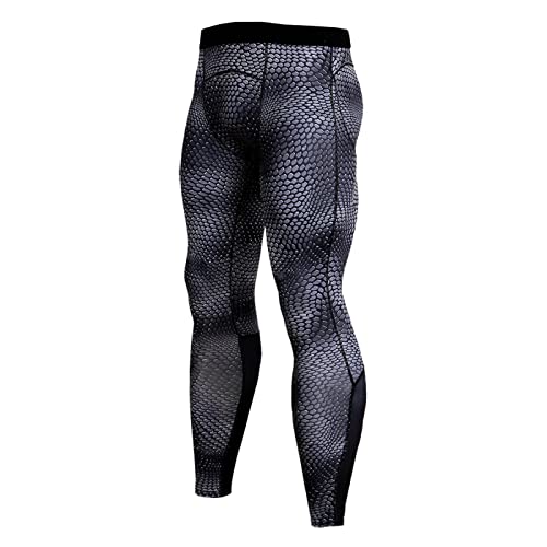 BIBOKAOKE Herren Kompressionshose Sport Leggings Lange Laufhosen Schnell Trocknend Atmungsaktiv Leicht Sport Running Lang Hose Camouflage Fitness Jogginghose Berglauf Hose, Offroad-Laufen von BIBOKAOKE