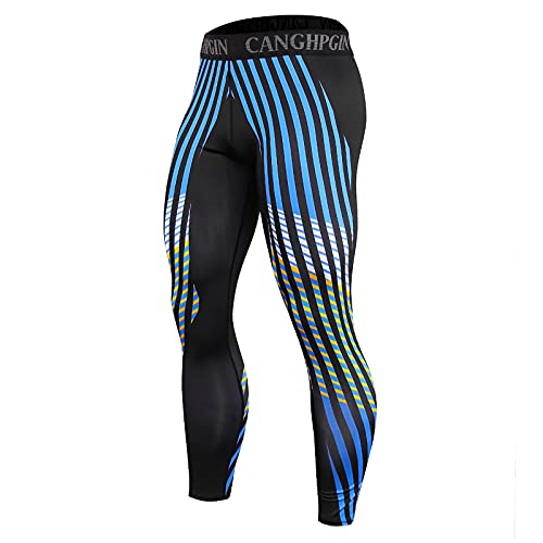 BIBOKAOKE Herren Kompressionshose Sport Leggings Lange Laufhosen Schnell Trocknend Atmungsaktiv Leicht Sport Running Lang Hose Camouflage Fitness Jogginghose Berglauf Hose, Offroad-Laufen von BIBOKAOKE