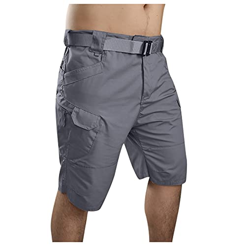 BIBOKAOKE Herren Taktische Hose Cargo Shorts Sommer Kurze Hose New Urban Chino Hose Ripstop Bermuda Shorts Outdoor Arbeitshose Sporthose Herrenshorts Combat für Freizeit Sport Knielänge von BIBOKAOKE