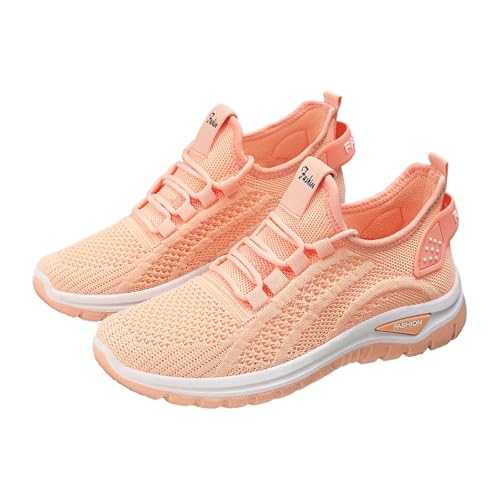 BIBOKAOKE Joggingschuhe Damen Einfarbige Mesh Strandschuhe Mode Sportschuhe Rutschfest Weich Sohlen Slides Elegant Joggingschuhe Leicht Laufschuhe Freizeit Walkingschuhe Bequem Sommerschuhe von BIBOKAOKE
