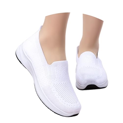 BIBOKAOKE Joggingschuhe Damen Weite Leinenschuhe Mode Sandalen Orthopädische Weich Sohlen Walkingschuhe Rutschfest Pantolette Bequem Strandschuhe Freizeit Laufschuhe Leicht Arbeitsschuhe von BIBOKAOKE