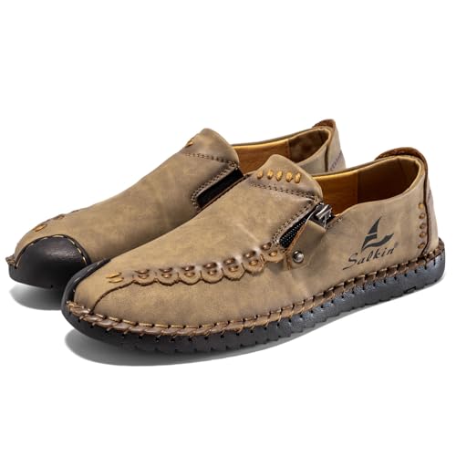 BIBOKAOKE Lederschuhe Herren Sommer Mode Bequem Freizeitschuhe Wasserdicht Weich Arbeitsschuhe Leicht Lederschuhe Komfort Schnell Trocknend Sommerschuhe Freizeit Weite Loafers Sneaker BIBOKAOKE Lederschuhe Herren Sommer Mode Bequem Freizeitschuhe Wasserdicht Weich Arbeitsschuhe Leicht Lederschuhe Komfort Schnell Trocknend Sommerschuhe Freizeit Weite Loafers Sneaker von BIBOKAOKE