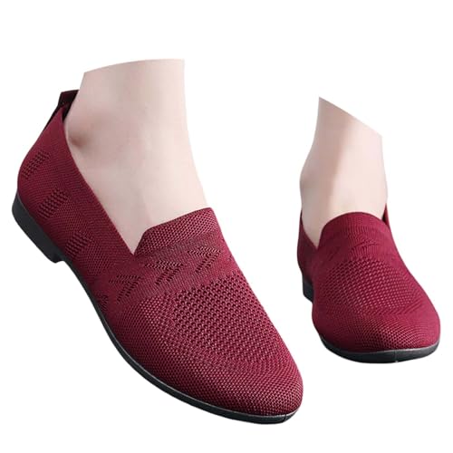 BIBOKAOKE Loafer Damen Gewebte Mesh Sneaker Leicht Walkingschuhe Bequem Flache Turnschuhe Slip on Slipper mit Weich Sohlen Einfarbige Atmungsaktiv Freizeitschuhe Sport Yoga Fitness Sommerschuhe BIBOKAOKE Loafer Damen Gewebte Mesh Sneaker Leicht Walkingschuhe Bequem Flache Turnschuhe Slip on Slipper mit Weich Sohlen Einfarbige Atmungsaktiv Freizeitschuhe Sport Yoga Fitness Sommerschuhe von BIBOKAOKE
