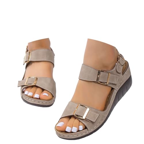 BIBOKAOKE Plateau Sandalen Damen Orthopädische Keilschuhe Bequem Sandalen Elegant Schuhe Flache Strandschuhe Leicht Freizeitschuhe Einfarbige Lederschuhe Mit Keilabsatz Badeschuhe Hausschuhe BIBOKAOKE Plateau Sandalen Damen Orthopädische Keilschuhe Bequem Sandalen Elegant Schuhe Flache Strandschuhe Leicht Freizeitschuhe Einfarbige Lederschuhe Mit Keilabsatz Badeschuhe Hausschuhe von BIBOKAOKE