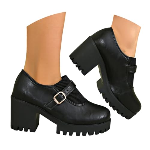BIBOKAOKE Plateau Sandalen Damen Retro Lederschuhe mit Blockabsatz High Heels Sandaletten Rutschfest Freizeit Schuhe Tanzschuhe Mittelalter Schuhe Walkingschuhe Trekkingschuhe Elegant Sommerschuhe BIBOKAOKE Plateau Sandalen Damen Retro Lederschuhe mit Blockabsatz High Heels Sandaletten Rutschfest Freizeit Schuhe Tanzschuhe Mittelalter Schuhe Walkingschuhe Trekkingschuhe Elegant Sommerschuhe von BIBOKAOKE