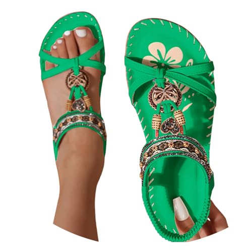 BIBOKAOKE Sandalen Damen Sommer Boho Orthopädische Schuhe Elegant Sommerschuhe Freizeit Flache Strandschuhe Leicht Walkingschuhe Wasserdicht Fitnessschuhe mit Gummiband Hausschuhe Weich Lederschuhe BIBOKAOKE Sandalen Damen Sommer Boho Orthopädische Schuhe Elegant Sommerschuhe Freizeit Flache Strandschuhe Leicht Walkingschuhe Wasserdicht Fitnessschuhe mit Gummiband Hausschuhe Weich Lederschuhe von BIBOKAOKE