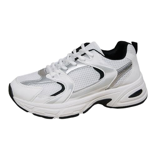 BIBOKAOKE Schuhe Damen Sneaker Slip on Wanderschuhe rutschfest Laufschuhe Bequeme Sportschuhe Atmungsaktiv Trekkingschuhe Outdoor Turnschuhe Leichtgewichts Joggingschuhe Straßenlaufschuhe von BIBOKAOKE