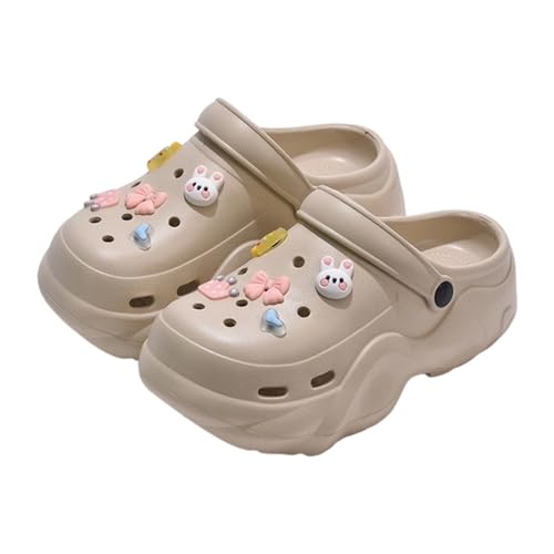 BIBOKAOKE Slipper Damen Sommer Komfort Hausschuhe Mode Strandschuhe Wasserdicht Schnell Trocknend Slides Bequem Weich Sohlen Sommerschuhe mit Ansteckern & Schuh Schmuck Weite Walkingschuhe von BIBOKAOKE