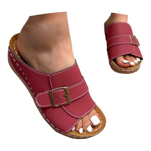BIBOKAOKE Slipper Damen Sommer Weite Keilsandalen Retro Hausschuhe Elegant Joggingschuhe Rutschfest Laufschuhe Bequem Plateau Walkingschuhe Wasserdicht Turnschuhe Leicht Strandschuhe BIBOKAOKE Slipper Damen Sommer Weite Keilsandalen Retro Hausschuhe Elegant Joggingschuhe Rutschfest Laufschuhe Bequem Plateau Walkingschuhe Wasserdicht Turnschuhe Leicht Strandschuhe von BIBOKAOKE