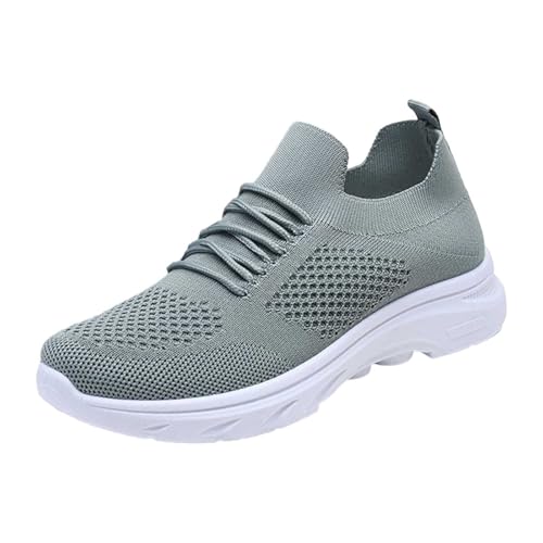 BIBOKAOKE Sneaker Damen Laufschuhe Bequeme Einfarbig Turnschuhe Walking Gym Schuhe Leichte Mesh Schlupfschuhe Sportschuhe Outdoor Walikingschuhe Freizeitschuhe von BIBOKAOKE