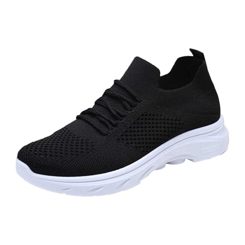 BIBOKAOKE Sneaker Damen Laufschuhe Bequeme Einfarbig Turnschuhe Walking Gym Schuhe Leichte Mesh Schlupfschuhe Sportschuhe Outdoor Walikingschuhe Freizeitschuhe von BIBOKAOKE
