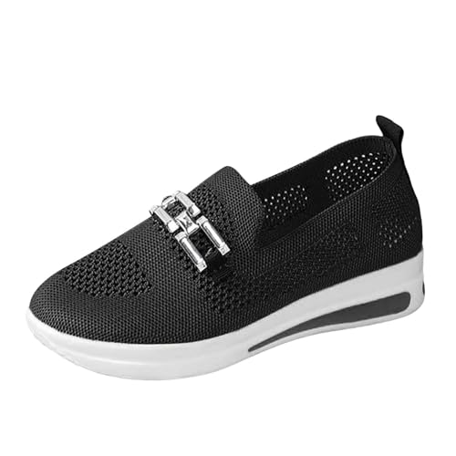 BIBOKAOKE Sneaker Damen Leicht Orthopädische Sneaker Weiss Hoch Trainingsschuhe Cushion Wasserdicht Flach rutschfeste Sale Freizeitschuhe Gym Bequeme Leistungsstarke Wmshoes Sneakers Schuhe von BIBOKAOKE