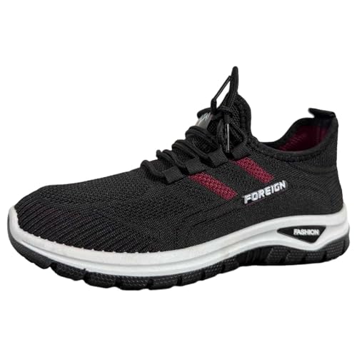 BIBOKAOKE Sneaker Damen Leicht und Bequem Schmerzlinderungs-Schuh Laufschuhe rutschfeste Atmungsaktive Sportschuhe Einfarbige Flache weiche Sohle Walkingschuhe von BIBOKAOKE