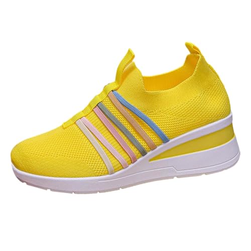 BIBOKAOKE Sneaker Damen Retro Style Freizeit Elegant Atmungsaktive Freizeitschuhe Vintage Zipper Knöchel Lederschuhe Outdoor Sportschuhe Mesh Turnschuhe Slip On von BIBOKAOKE