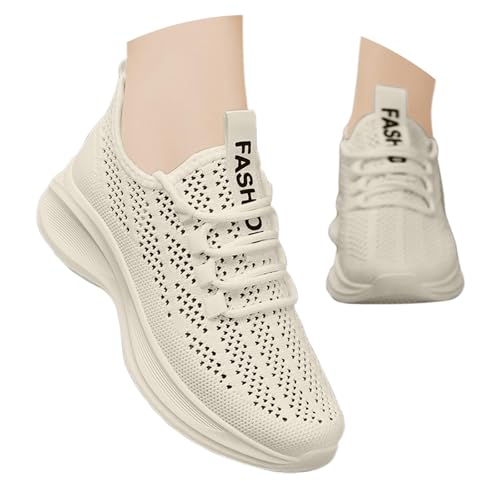 BIBOKAOKE Sneaker Damen Weich Gewebte Mesh Sportschuhe Leicht Laufschuhe mit Luftpolster Joggingschuhe Rutschfest Walkingschuhe Straßenlaufschuhe Gym Fitness Running Schuhe Turnschuhe von BIBOKAOKE