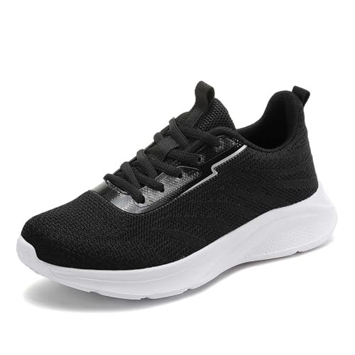 BIBOKAOKE Sneaker Damen vielseitige Farbblock Sportschuhe Atmungsaktiv Luftpolster Low-Top rutschfest Laufschuhe Jogging Gym Hallenschuhe Komfort Lässig Walkingschuhe von BIBOKAOKE