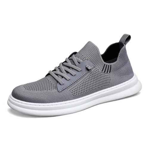 BIBOKAOKE Sneaker Herren Flache Schuhe Mesh leicht Slip On atmungsaktiv Sportschuhe lässig Laufschuhe Bequem Freizeitschuhe Outdoor Trekkingschuhe von BIBOKAOKE