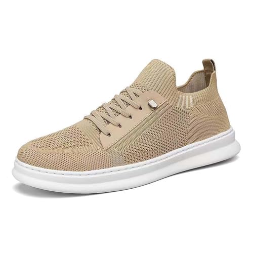 BIBOKAOKE Sneaker Herren Flache Schuhe Mesh leicht Slip On atmungsaktiv Sportschuhe lässig Laufschuhe Bequem Freizeitschuhe Outdoor Trekkingschuhe von BIBOKAOKE