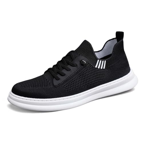 BIBOKAOKE Sneaker Herren Flache Schuhe Mesh leicht Slip On atmungsaktiv Sportschuhe lässig Laufschuhe Bequem Freizeitschuhe Outdoor Trekkingschuhe von BIBOKAOKE