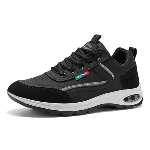 BIBOKAOKE Sneaker Herren Freizeitschuhe Bequeme leichte Schnürschuhe mit Rutschfester Sohle lässig vielseitig Reiseschuhe Laufschuhe für Wandern und Alltag von BIBOKAOKE