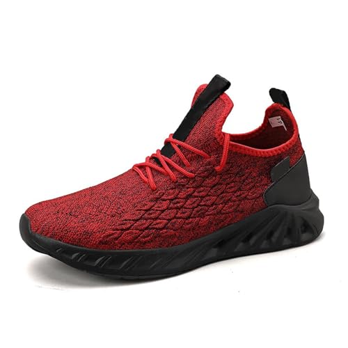 BIBOKAOKE Sneaker Herren Mesh Laufschuhe Atmungsaktiv Joggingschuhe Bequeme Sportschuhe Flache Schuhe Turnschuhe Wanderschuhe männer Tennisschuhe Outdoor Fitnessschuhe von BIBOKAOKE