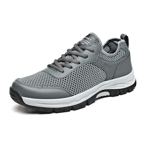 BIBOKAOKE Sneaker Herren Mode Trekkingschuhe Atmungsaktive Bequem Walkingschuhe Wasserdicht rutschfeste Wanderschuhe Einfarbig Outdoor Sportschuhe leicht Laufschuhe von BIBOKAOKE