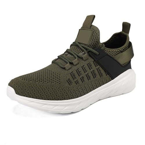 BIBOKAOKE Sneaker Herren Mode Walking Laufschuhe Bequem leicht Netzstoff atmungsaktiv Walkingschuhe Outdoor Fitness Athletik Workout Sportschuhe lässig Slip-On von BIBOKAOKE
