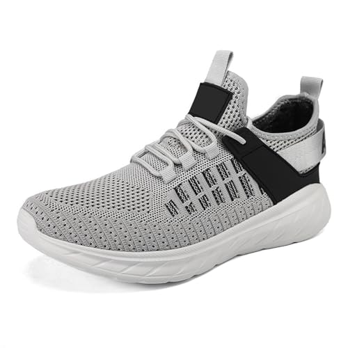 BIBOKAOKE Sneaker Herren Mode Walking Laufschuhe Bequem leicht Netzstoff atmungsaktiv Walkingschuhe Outdoor Fitness Athletik Workout Sportschuhe lässig Slip-On von BIBOKAOKE