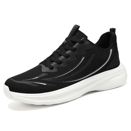 BIBOKAOKE Sneaker Herren Turnschuhe Mesh Sportschuhe Wanderschuhe Leichte Laufschuhe Mit Weicher Sohle Atmungsaktiv Walkingschuhe Langlebig Joggingschuhe von BIBOKAOKE