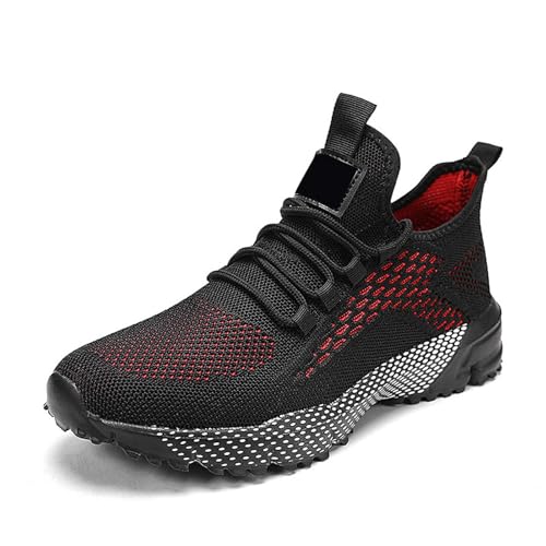BIBOKAOKE Sneaker Herren Weiche Sohle Mesh Freizeitschuhe Verschleißfest Schuhsohlen Bequeme Atmungsaktive Trekkingschuhe rutschfest Sportschuhe Herbst von BIBOKAOKE