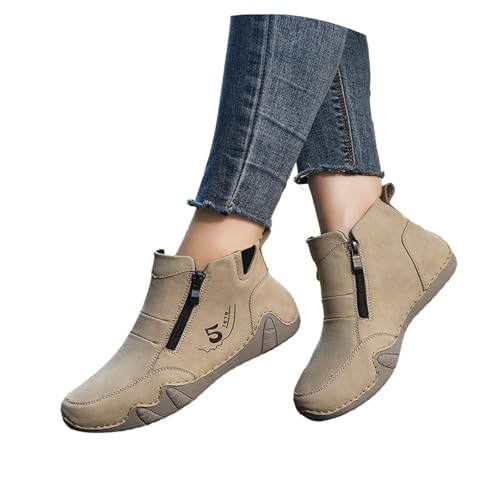 BIBOKAOKE Stiefel Damen Leder Winter Freizeit Leinenschuhe Mode Arbeitsschuhe Bequem Slip on Hausschuhe Wasserdicht Laufschuhe Weite Schnell Trocknend Strandschuhe Leicht Stoffschuhe Gummistiefel BIBOKAOKE Stiefel Damen Leder Winter Freizeit Leinenschuhe Mode Arbeitsschuhe Bequem Slip on Hausschuhe Wasserdicht Laufschuhe Weite Schnell Trocknend Strandschuhe Leicht Stoffschuhe Gummistiefel von BIBOKAOKE