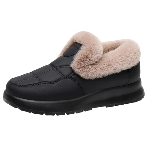 BIBOKAOKE Stiefeletten Damen Warme Winterboots Damen Stiefel Rutschfester Schlupfschuhe Halbstiefel Kurzstiefel Für Drinnen Und Draußen Lockerer Runde Zehen Hohe Schneestiefel Winter BIBOKAOKE Stiefeletten Damen Warme Winterboots Damen Stiefel Rutschfester Schlupfschuhe Halbstiefel Kurzstiefel Für Drinnen Und Draußen Lockerer Runde Zehen Hohe Schneestiefel Winter von BIBOKAOKE