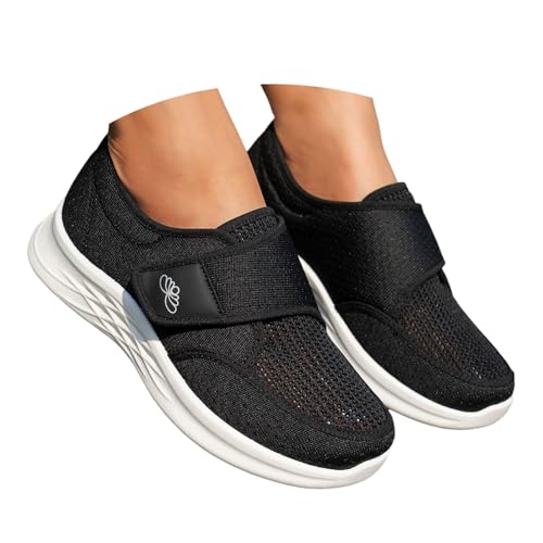BIBOKAOKE Stoffschuhe Damen Sommer Plateau Strandschuhe Rutschfest Schuhe Elegant Walkingschuhe Orthopädische Freizeitschuhe Leicht Sneaker Flache Loafers Weich Sohlen Tanzschuhe Hausschuhe BIBOKAOKE Stoffschuhe Damen Sommer Plateau Strandschuhe Rutschfest Schuhe Elegant Walkingschuhe Orthopädische Freizeitschuhe Leicht Sneaker Flache Loafers Weich Sohlen Tanzschuhe Hausschuhe von BIBOKAOKE