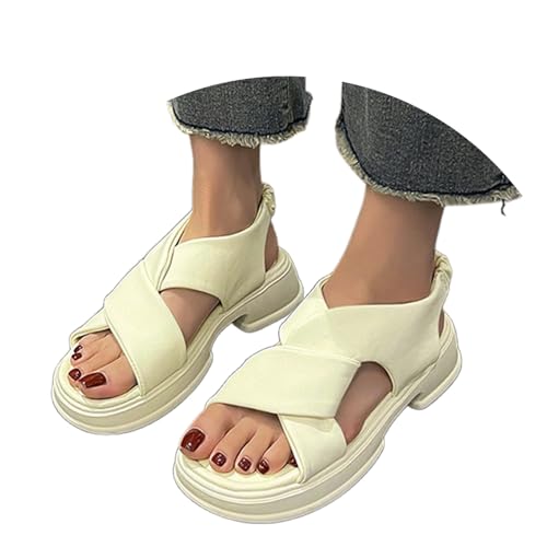 BIBOKAOKE Strandschuhe Damen Sandalen Flache Sneaker Freizeit Leinenschuhe Leicht Sommerschuhe Wasserdicht Freizeitschuhe Elegant Strandschuhe Einfarbige Badeschuhe Laufschuhe Tanzschuhe BIBOKAOKE Strandschuhe Damen Sandalen Flache Sneaker Freizeit Leinenschuhe Leicht Sommerschuhe Wasserdicht Freizeitschuhe Elegant Strandschuhe Einfarbige Badeschuhe Laufschuhe Tanzschuhe von BIBOKAOKE