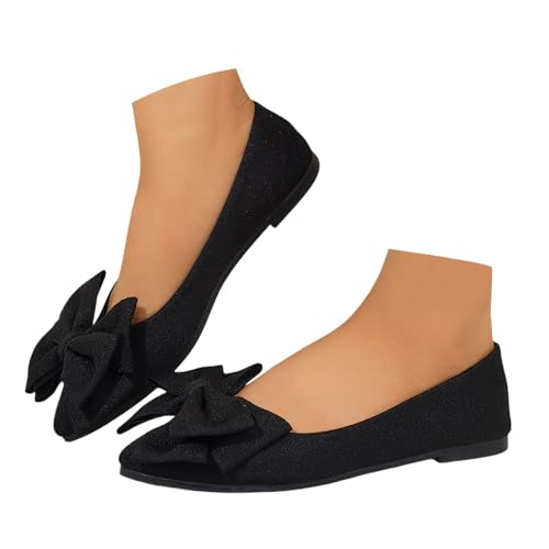 BIBOKAOKE Tanzschuhe Damen Sommer Elegant Strandschuhe Mode Schuhe Leicht Tanzschuhe Komfort Sommerschuhe Slip on Strandschuhe Weite Walkingschuhe Rutschfest Ballerinas Gymnastikschuhe von BIBOKAOKE