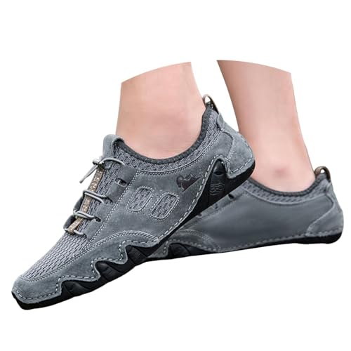 BIBOKAOKE Trekkingschuhe Herren Wasserdicht Leicht Mode Joggingschuhe Bequem Weich Schuhe Rutschfest Turnschuhe Wasserdicht Slip on Strandschuhe Weite Sommerschuhe Elegant Strandschuhe von BIBOKAOKE
