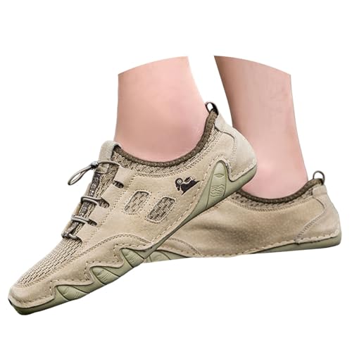 BIBOKAOKE Trekkingschuhe Herren Wasserdicht Leicht Mode Joggingschuhe Bequem Weich Schuhe Rutschfest Turnschuhe Wasserdicht Slip on Strandschuhe Weite Sommerschuhe Elegant Strandschuhe von BIBOKAOKE