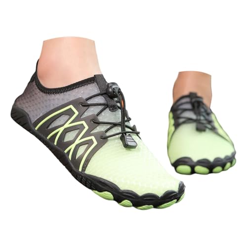 BIBOKAOKE Wasserschuhe Badeschuhe Damen Herren Strandschuhe Schnell Trocknend Surfschuhe Meeresschuh Trekkingschuhe Strandschuhe Drainagelöcher Yogaschuhe Barfußschuhe für Fitnessstudio Kajakfahren von BIBOKAOKE