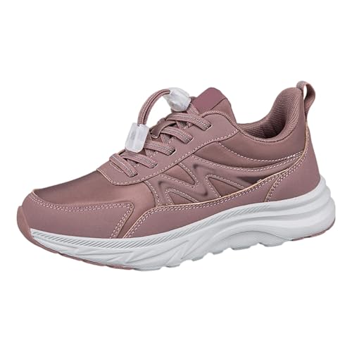 Freizeitschuhe Damen Fashion Herbst Sportschuhe Flache Licht Einfarbig Einfache Casual Style Turn Schuhe Wanderschuhe Walking Shoes von BIBOKAOKE