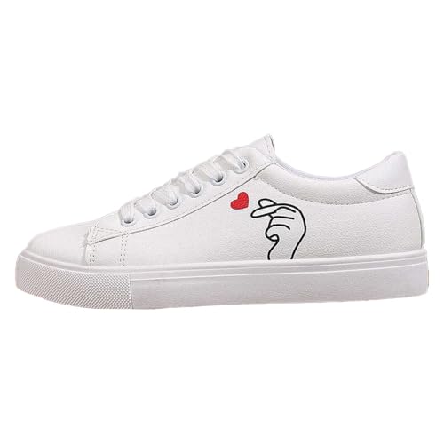 Freizeitschuhe Damen Fashion vielseitige Herbst Sportschuhe Flache Licht Einfache Casual Style Turn Schuhe Walking Shoes von BIBOKAOKE