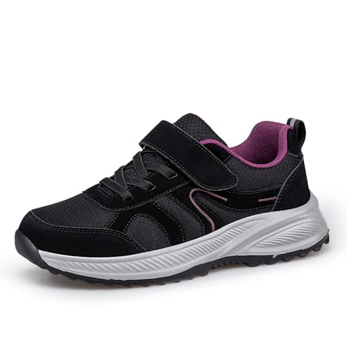Freizeitschuhe Damen Sneaker Turnschuhe rutschfeste Wanderschuhe Laufschuhe Atmungsaktives Sportschuhe Joggingschuhe Breathable Walkingschuhe Lightweight Fitnessschuhe von BIBOKAOKE