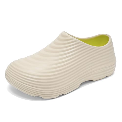 Kochschuhe Herren Rutschfeste Wasserdicht Ölbeständig Arbeits Berufsschuhe Slip on Koch Einfarbig Slippers Arbeitsschuhe Hausschuhe lässiger Pantoletten mit Rutschfester Sohle von BIBOKAOKE