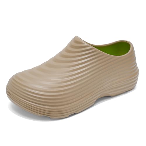 Kochschuhe Herren Rutschfeste Wasserdicht Ölbeständig Arbeits Berufsschuhe Slip on Koch Einfarbig Slippers Arbeitsschuhe Hausschuhe lässiger Pantoletten mit Rutschfester Sohle von BIBOKAOKE
