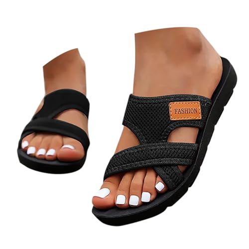 Pantoletten Damen Sommer Flip Flops Elegant Badelatschen Atmungsaktiv Slippers Plateau Sandalen Rutschfest Pantoffeln Mit Fussbett Strandsandalen Bequem Römersandalen Peep Toe Sommerschuhe Pantoletten Damen Sommer Flip Flops Elegant Badelatschen Atmungsaktiv Slippers Plateau Sandalen Rutschfest Pantoffeln Mit Fussbett Strandsandalen Bequem Römersandalen Peep Toe Sommerschuhe von BIBOKAOKE
