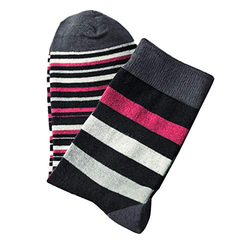 Socken Herren Mode Bunte Gestreiftes Druck Mittlere Länge Sock Kleid Socken Thermosocken Bodensocken Casual Haussocken Outdoor Sport Laufsocken Tennissocken Sneaker Wandersocken Fahrradsocken von BIBOKAOKE