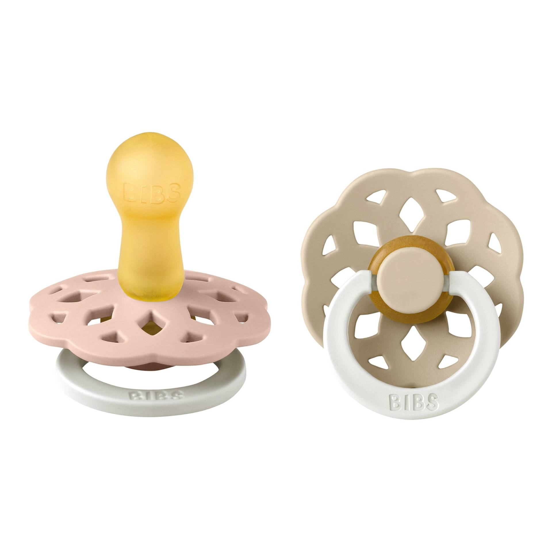 Bibs 2er-Pack Boheme GLOW Schnuller Latex, 6-18M von BIBS
