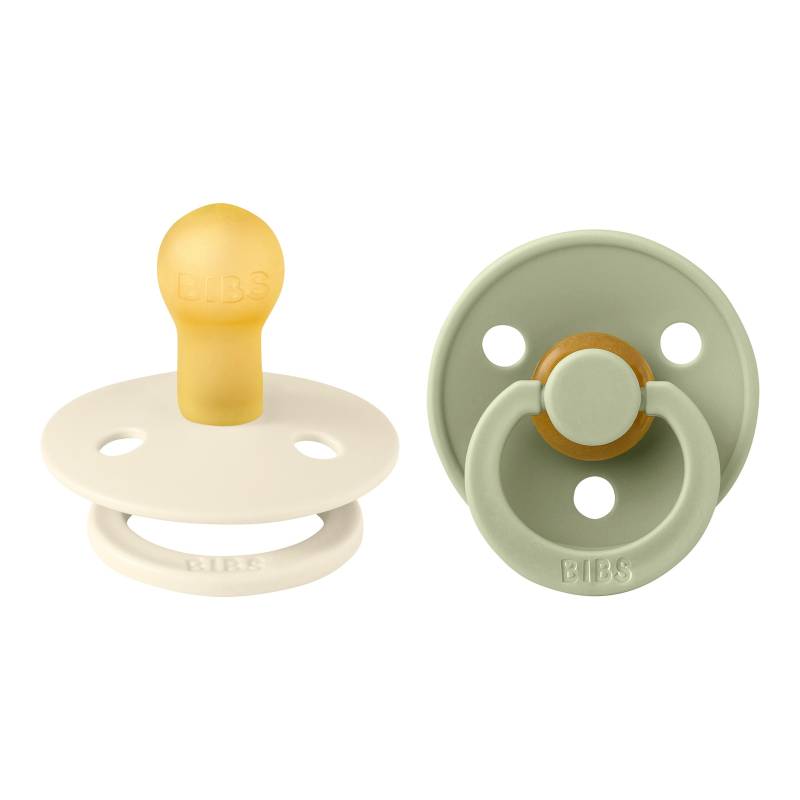 Bibs 2er-Pack Colour Schnuller Latex, 0-6M von BIBS